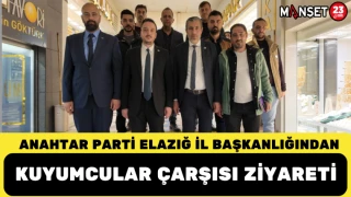 Anahtar Parti Elazığ İl Başkanlığından Kuyumcular Çarşısı Ziyareti