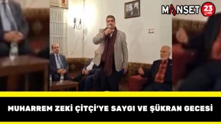 Muharrem Zeki Çitçi’ye Saygı ve Şükran Gecesi