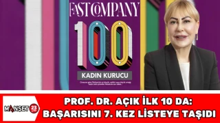 PROF. DR. AÇIK ilk 10 da: Başarısını 7. kez listeye taşıdı