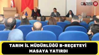 Tarım İl Müdürlüğü B-Reçeteyi Masaya Yatırdı