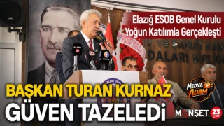 Elazığ ESOB’da Genel Kurul Heyecanı: Başkan Turan Kurnaz Güven Tazeledi
