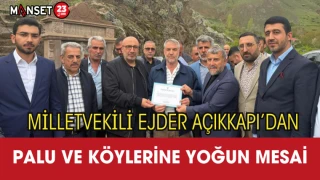 Milletvekili Ejder Açıkkapı’dan Palu ve Köylerine Yoğun Mesai