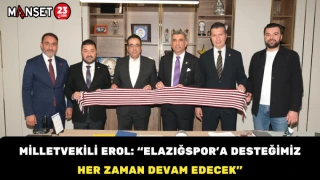 Milletvekili Erol: “Elazığspor’a Desteğimiz Her Zaman Devam Edecek”