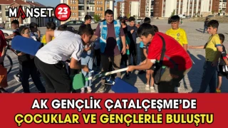 AK Gençlik Çatalçeşme’de Çocuklar ve Gençlerle Buluştu
