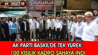 AK Parti Baskil’de Tek Yürek: 100 Kişilik Kadro Sahaya İndi