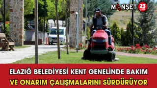 Elazığ Belediyesi Kent Genelinde Bakım Ve Onarım Çalışmalarını Sürdürüyor