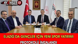 Elazığ’da Gençler İçin Yeni Spor Yatırımı Protokolü İmzalandı