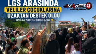 LGS Arasında Velilerden Çocuklarına Uzaktan Moral Desteği
