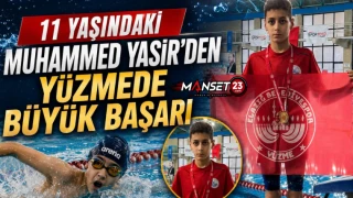 11 Yaşındaki Muhammed Yasir’den Yüzmede Büyük Başarı