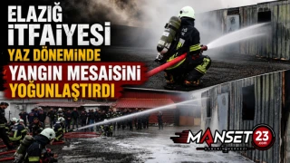 Elazığ İtfaiyesi Yaz Döneminde Yangın Mesaisini Yoğunlaştırdı