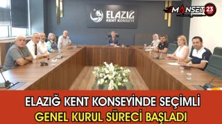 Elazığ Kent Konseyinde Seçimli Genel Kurul Süreci Başladı