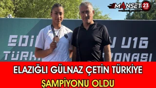 Elazığlı Gülnaz Çetin Türkiye Şampiyonu Oldu