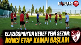 Elazığspor'da Hedef Yeni Sezon: İkinci Etap Kampı Başladı