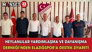 Heylanlılar Yardımlaşma ve Dayanışma Derneği’nden Elazığspor’a Destek Ziyareti
