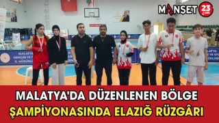 Malatya'da Düzenlenen Bölge Şampiyonasında Elazığ Rüzgârı