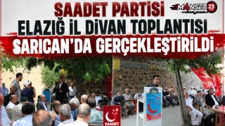 Saadet Partisi Elazığ İl Divan Toplantısı Sarıcan’da Gerçekleştirildi