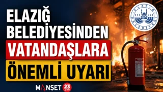 Elazığ Belediyesinden Vatandaşlara Önemli Uyarı