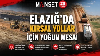 Elazığ’da Kırsal Yollar İçin Yoğun Mesai