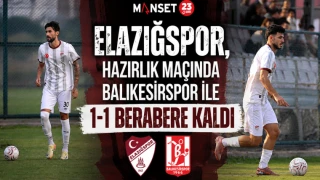 Elazığspor, Hazırlık Maçında Balıkesirspor İle 1-1 Berabere Kaldı