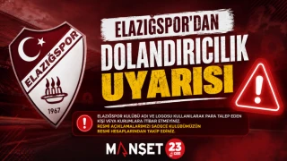 Elazığspor’dan Dolandırıcılık Uyarısı