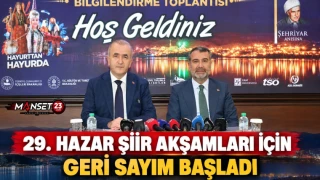 29. Hazar Şiir Akşamları İçin Geri Sayım Başladı