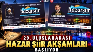 29. Uluslararası Hazar Şiir Akşamları Başlıyor