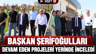 Başkan Şerifoğulları Devam Eden Projeleri Yerinde İnceledi