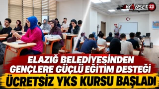 Elazığ Belediyesinden Gençlere Güçlü Eğitim Desteği: Ücretsiz YKS Kursu Başladı