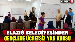 Elazığ Belediyesinden Gençlere Ücretsiz YKS Kursu