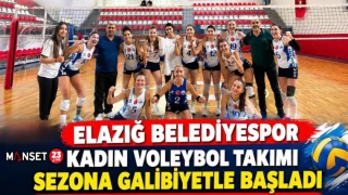 Elazığ Belediyespor Kadın Voleybol Takımı Sezona Galibiyetle Başladı