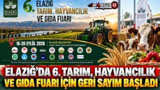 Elazığ’da 6. Tarım, Hayvancılık ve Gıda Fuarı İçin Geri Sayım Başladı