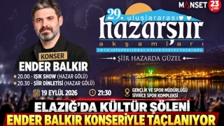 Elazığ’da Kültür Şöleni Ender Balkır Konseriyle Taçlanıyor