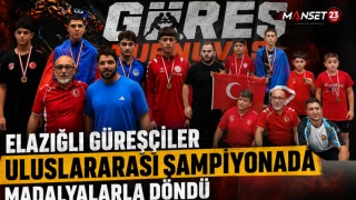 Elazığlı Güreşçiler Uluslararası Şampiyonada Madalyalarla Döndü