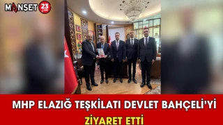 MHP Elazığ Teşkilatı Devlet Bahçeli’yi Ziyaret Etti