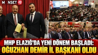 MHP Elazığ’da Yeni Dönem Başladı: Oğuzhan Demir İl Başkanı Oldu