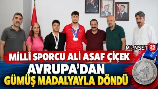Millî Sporcu Ali Asaf Çiçek Avrupa’dan Gümüş Madalyayla Döndü