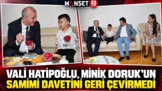 Vali Hatipoğlu, Minik Doruk’un Samimi Davetini Geri Çevirmedi