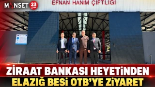 Ziraat Bankası Heyetinden Elazığ Besi OTB'ye Ziyaret