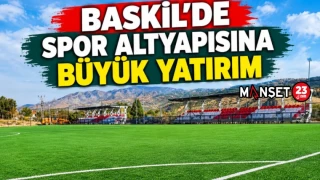 BASKİL’DE SPOR ALTYAPISINA BÜYÜK YATIRIM
