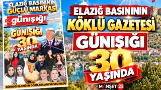 ELAZIĞ BASINININ KÖKLÜ GAZETESİ GÜNIŞIĞI 30 YAŞINDA