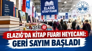 ELAZIĞ’DA KİTAP FUARI HEYECANI: GERİ SAYIM BAŞLADI