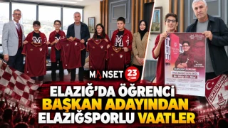 ELAZIĞ’DA ÖĞRENCİ BAŞKAN ADAYINDAN ELAZIĞSPORLU VAATLER