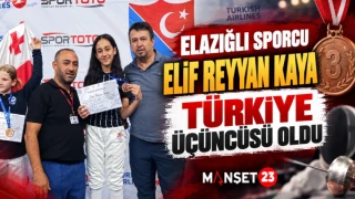 ELAZIĞLI SPORCU ELİF REYYAN KAYA TÜRKİYE ÜÇÜNCÜSÜ OLDU