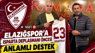 ELAZIĞSPOR’A ISPARTA DEPLASMANI ÖNCESİ ANLAMLI DESTEK