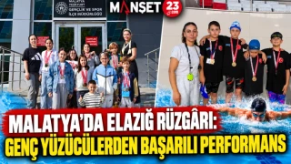 MALATYA’DA ELAZIĞ RÜZGÂRI: GENÇ YÜZÜCÜLERDEN BAŞARILI PERFORMANS