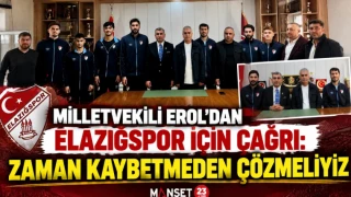 MİLLETVEKİLİ EROL’DAN ELAZIĞSPOR İÇİN ÇAĞRI: ZAMAN KAYBETMEDEN ÇÖZMEMİZ GEREKİYOR