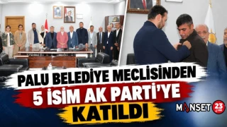 PALU BELEDİYE MECLİSİNDEN 5 İSİM AK PARTİ'YE KATILDI